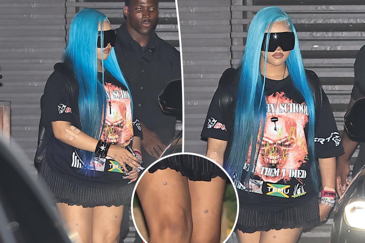 North West Stuns Fans with Faux Thigh Piercings at Nobu Malibu