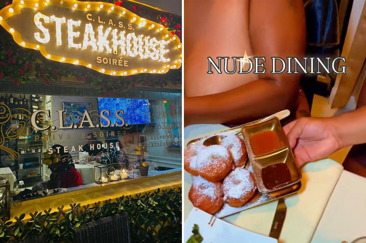 Florida Steakhouse's Bold Naked Dining Experience Sparks Buzz