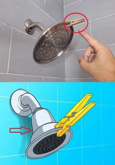 Transform Your Shower with This Simple Clothespin Hack