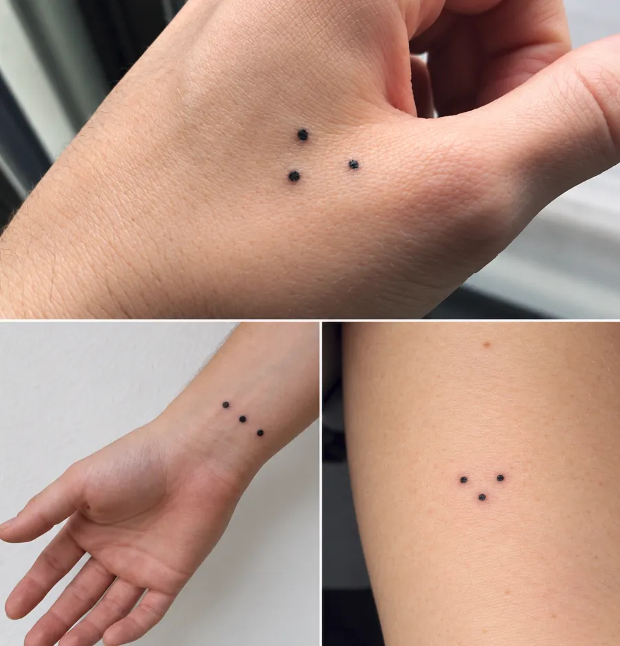 The Hidden Meanings Behind the Popular Three-Dot Tattoo